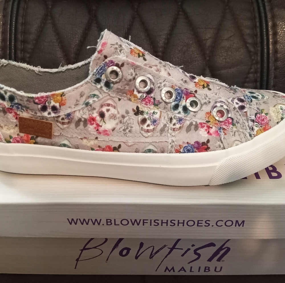 Sz. 8, Blowfish, Multi-colored, Slide-in shoe